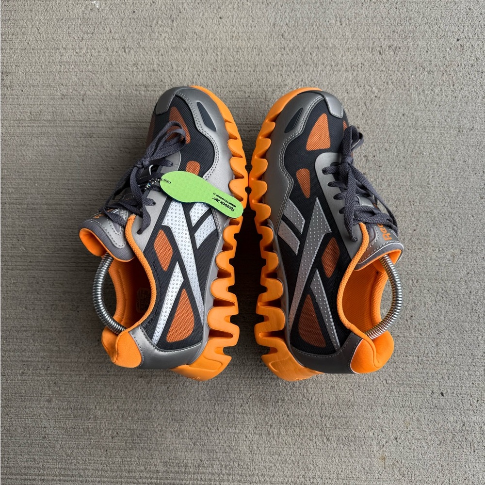 Reebok Zig Pulse Composite Toe Work Shoes Orange Silver RB322 Womens Size 10 M - Picture 2 of 11